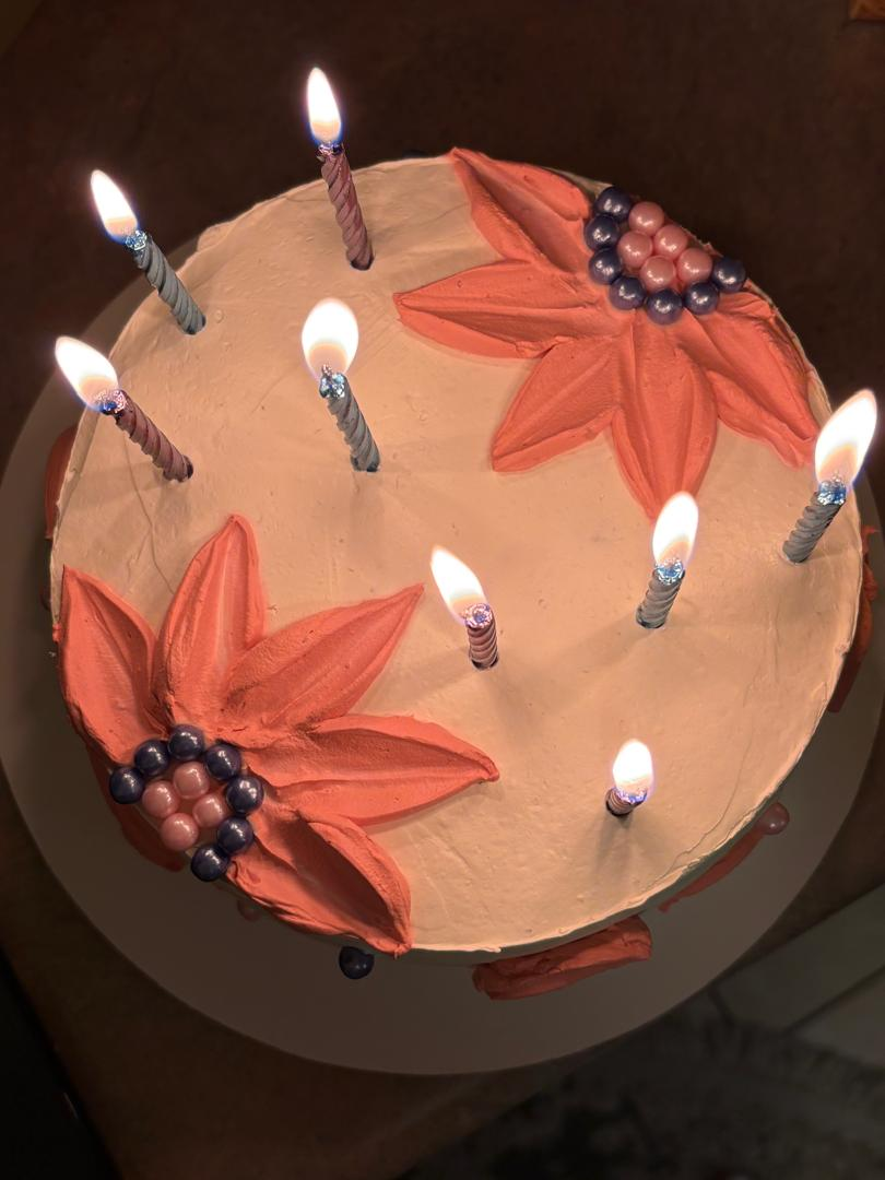 8 inches birthday cake each